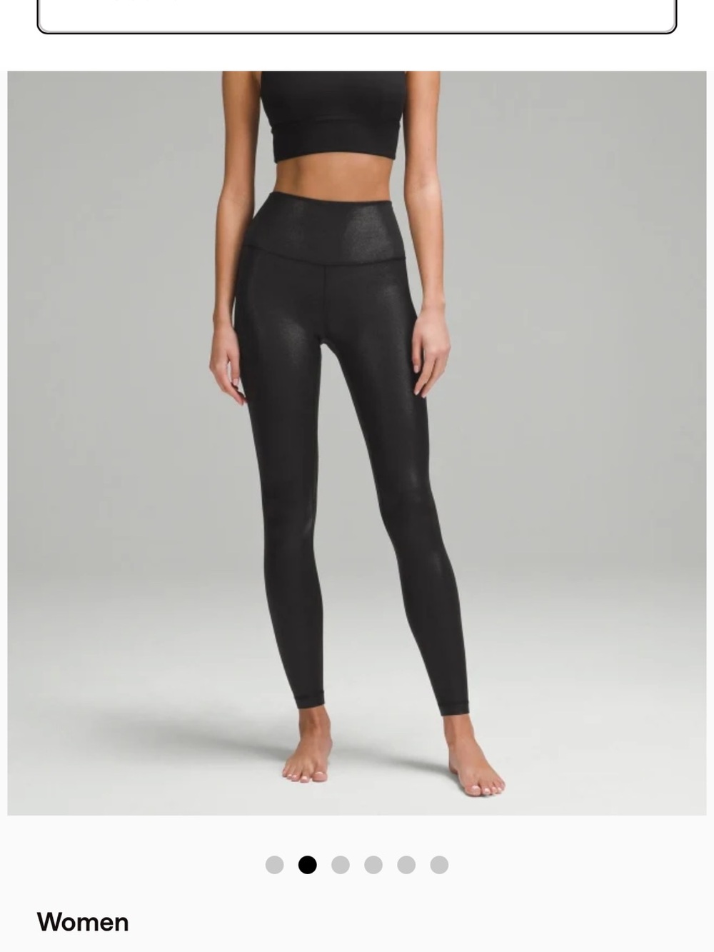 Lululemon Align High-Waist Black Shiny Leggings Size 4